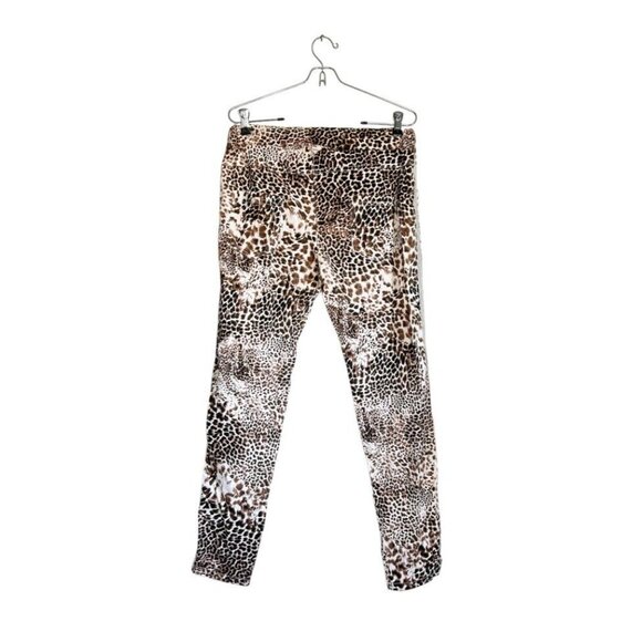 Venti6 Animal Print Side Silver Stripe Joggers Pants - Sz M - Picture 2 of 6